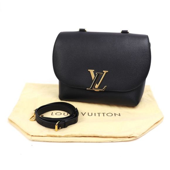 Louis Vuitton Volta Noir Taurillon Leather 2WAY Shoulder Top Handle Black - Picture 13 of 14